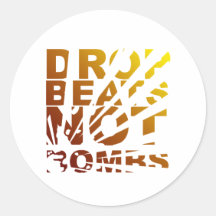 DROP BEATS NOT BOMBS EXPLOSION - DJ STICKER