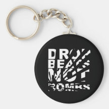 Drop Beats Not Bombs Explosion Keychain