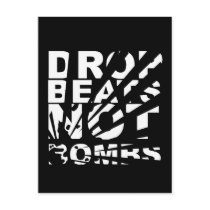 Drop Beats Not Bombs Explosion Postcard