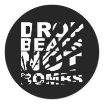 Drop Beats Not Bombs Explosion Sticker