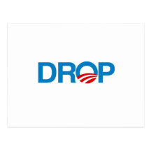 DROP OBAMA POST CARD