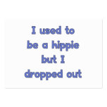 Drop Out Hippie business cards