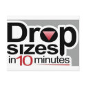Drop Sizes in 10 Minutes postcards