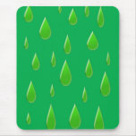 Droplets on Green Mousepad