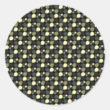 Drops of Flowers Round Stickers