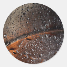 Drops Round Stickers