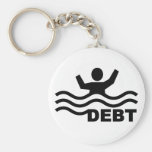 Drowning in Debt Keychain