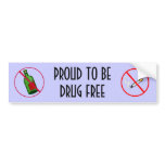 Drug Free Bumper Sticker bumper stickers
