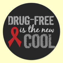 Drug-Free Is The New Cool stickers