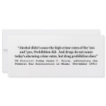 Drugs Do Not Cause Today's Alarming Crime Rates Personalized Invitations