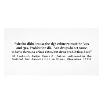 Drugs Do Not Cause Today's Alarming Crime Rates