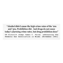 Drugs Do Not Cause Today's Alarming Crime Rates