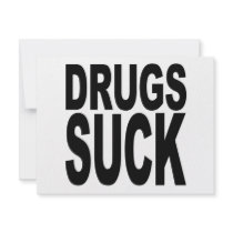 Drugs Suck Personalised Invite