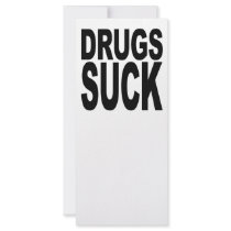 Drugs Suck Custom Rack Cards