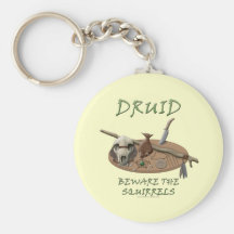 Druid: Beware the Squirrels Key Chain