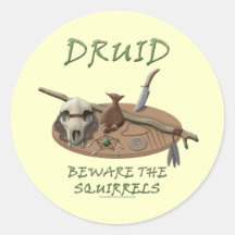 Druid: Beware the Squirrels Stickers