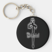 Druid stave keychain