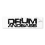 Drum and Bass Bumper Sticker