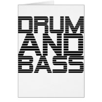 Drum and Bass Greeting Card