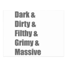 Drum and Bass DnB Electro Dub step Dubstep Grime Postcard