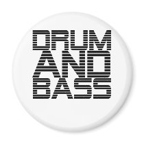 Drum and Bass Fridge Magnets