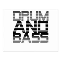 Drum and Bass Post Card
