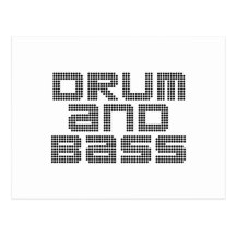 Drum and Bass Postcard