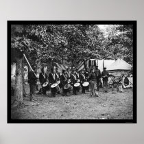 Drum Corps in Bealeton, VA 1863 Print