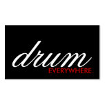 DRUM everywhere. (colour customisable) Business Card Template