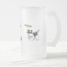 Drum Frosted Stein Mug