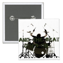 Drum Hero Pinback Button