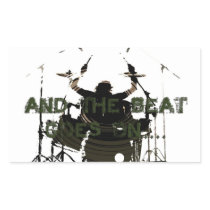 Drum Hero Rectangle Stickers