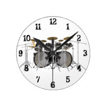 Drum Kit: Wall Clock wall clocks