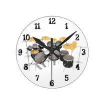 Drum Kit: Wall Clock wall clocks