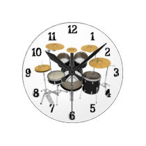 Drum Kit: Wall Clock wall clocks