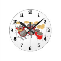 Drum Kit: Wall Clock wall clocks