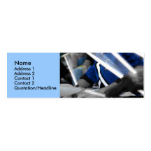 Drum Line Colourized Profile Card Business Cards