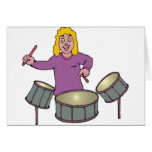 Drum Player Greeting Card