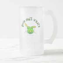 Drum Set - Green Coffee Mugs
