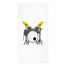 Drum Set Photo Greeting Card