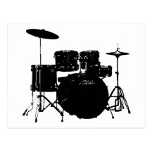 Drum Set Postcard