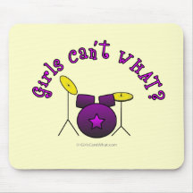 Drum Set - Purple Mousepads