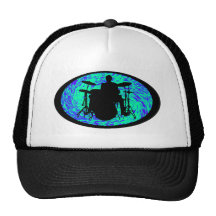 DRUM SOUND WAVES TRUCKER HATS
