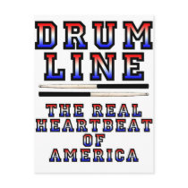 Drumline Heart Beat Postcard