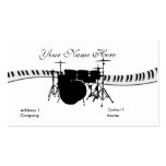 Drummer and Keyboard Business Card