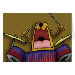 Drummer Cat Greeting Cards