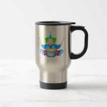 Drummer Clown Mug
