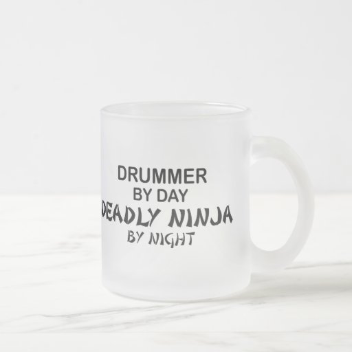 Drummer Deadly Ninja by Night Coffee Mugs