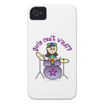 Drummer girl case iPhone 4 Case-Mate case