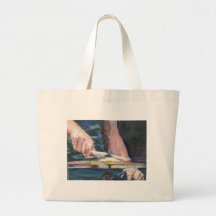 Drummer hands canvas bag